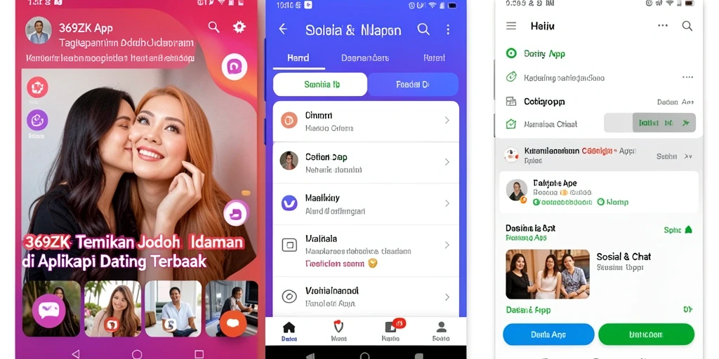 Antarmuka pengguna aplikasi 369ZK yang modern dan intuitif.