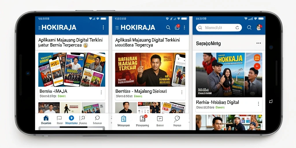 Tampilan antarmuka HOKIRAJA yang modern dan informatif.