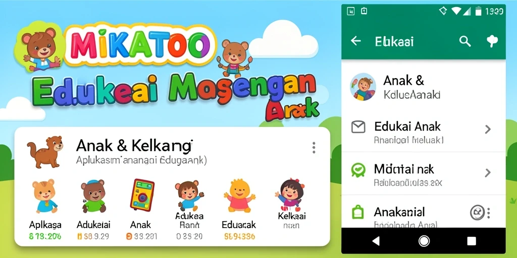 Tampilan antarmuka interaktif MIKATOTO untuk edukasi anak.