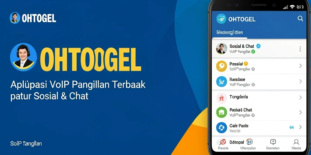 Tampilan antarmuka OHTOGEL yang sederhana dan fungsi VoIP Panggilan yang jelas.