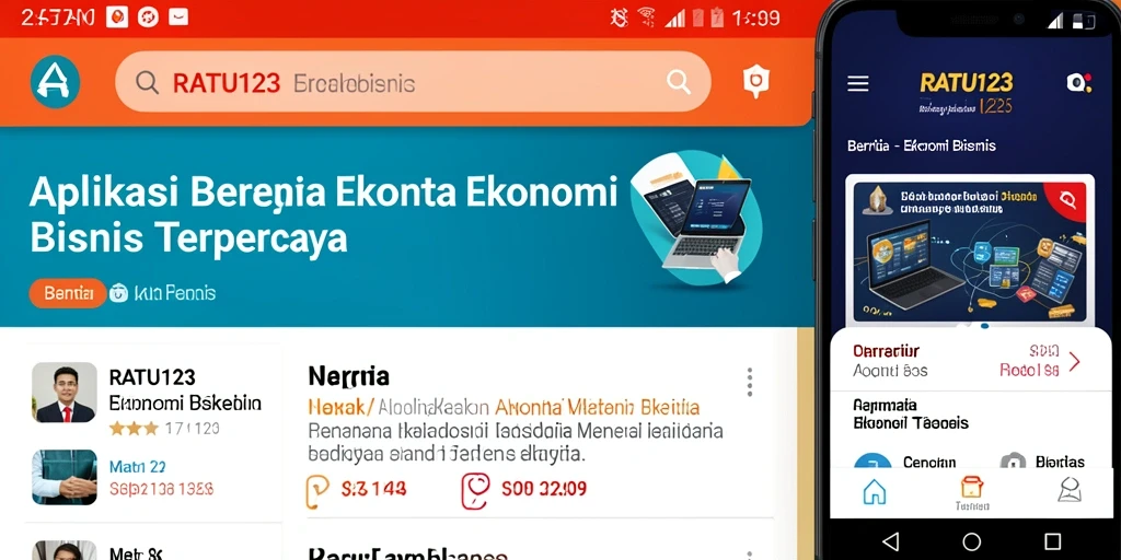 Tampilan antarmuka RATU123 yang informatif dan menarik.